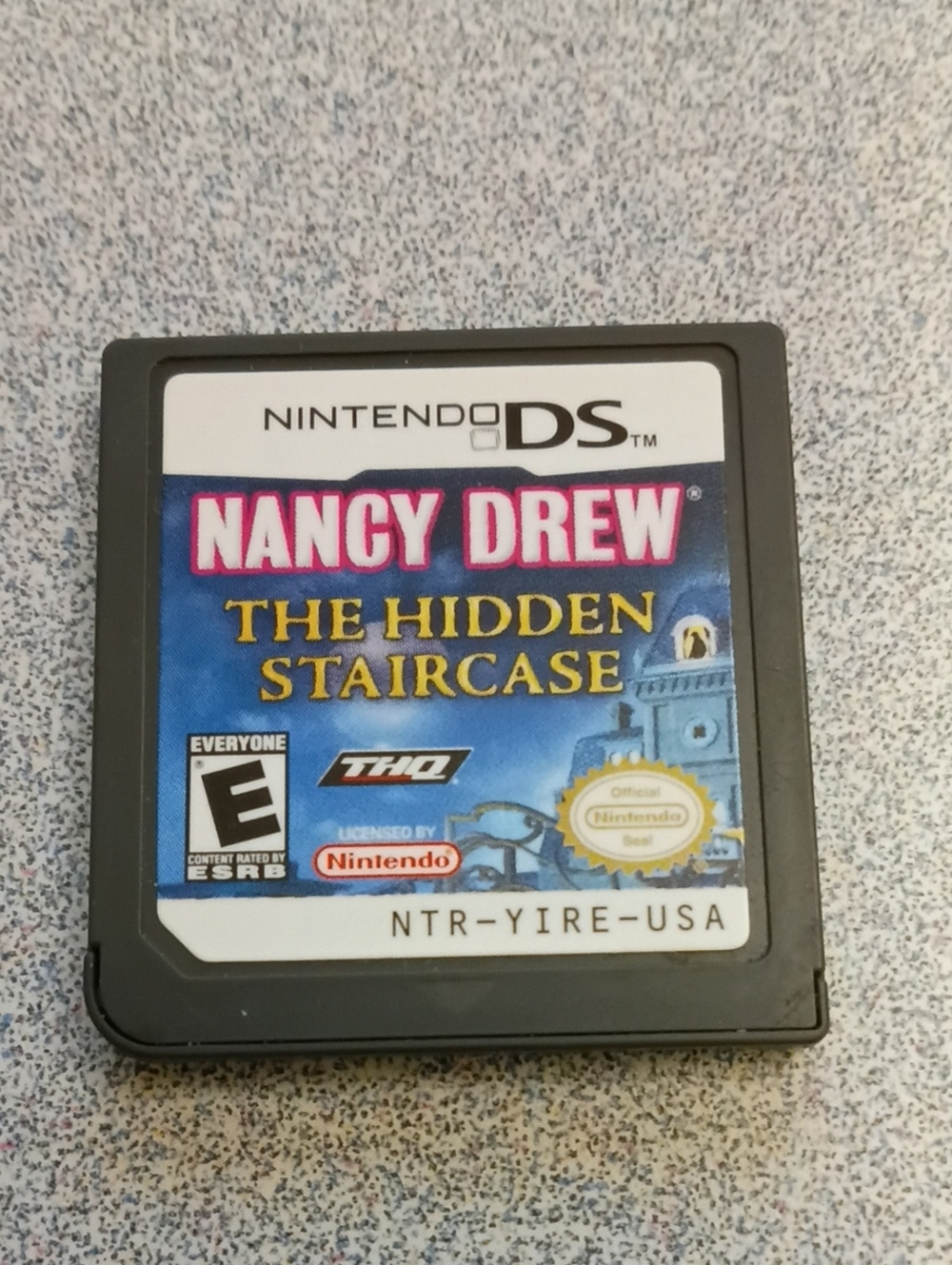 Nancy Drew: The Hidden Staircase - Nintendo DS Cartridge with Blue Label